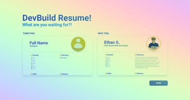 Devbuild Resume